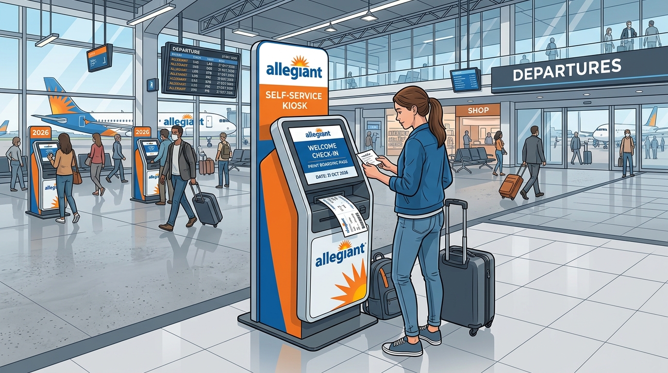 Allegiant Airport Kiosk Check-in Terminal