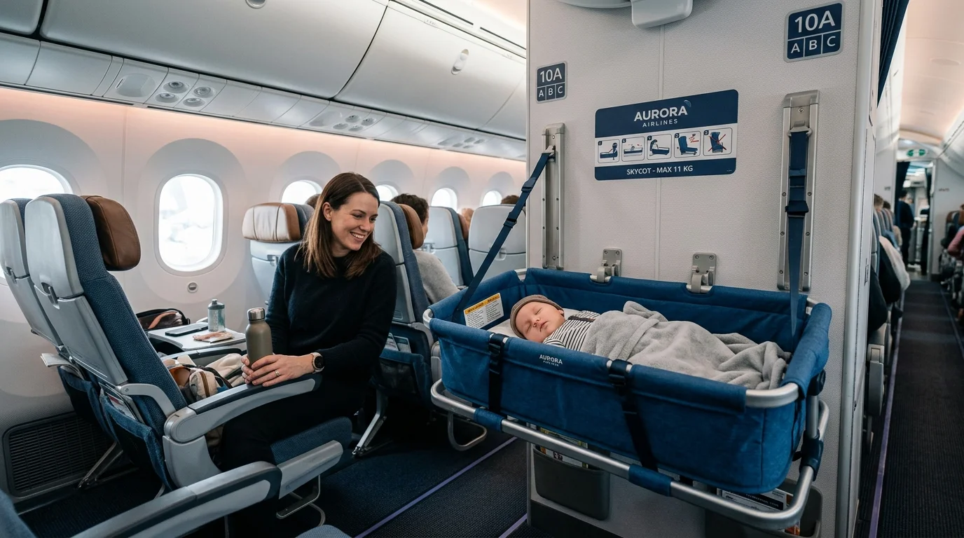 Delta Airlines SkyCot Baby Bassinet