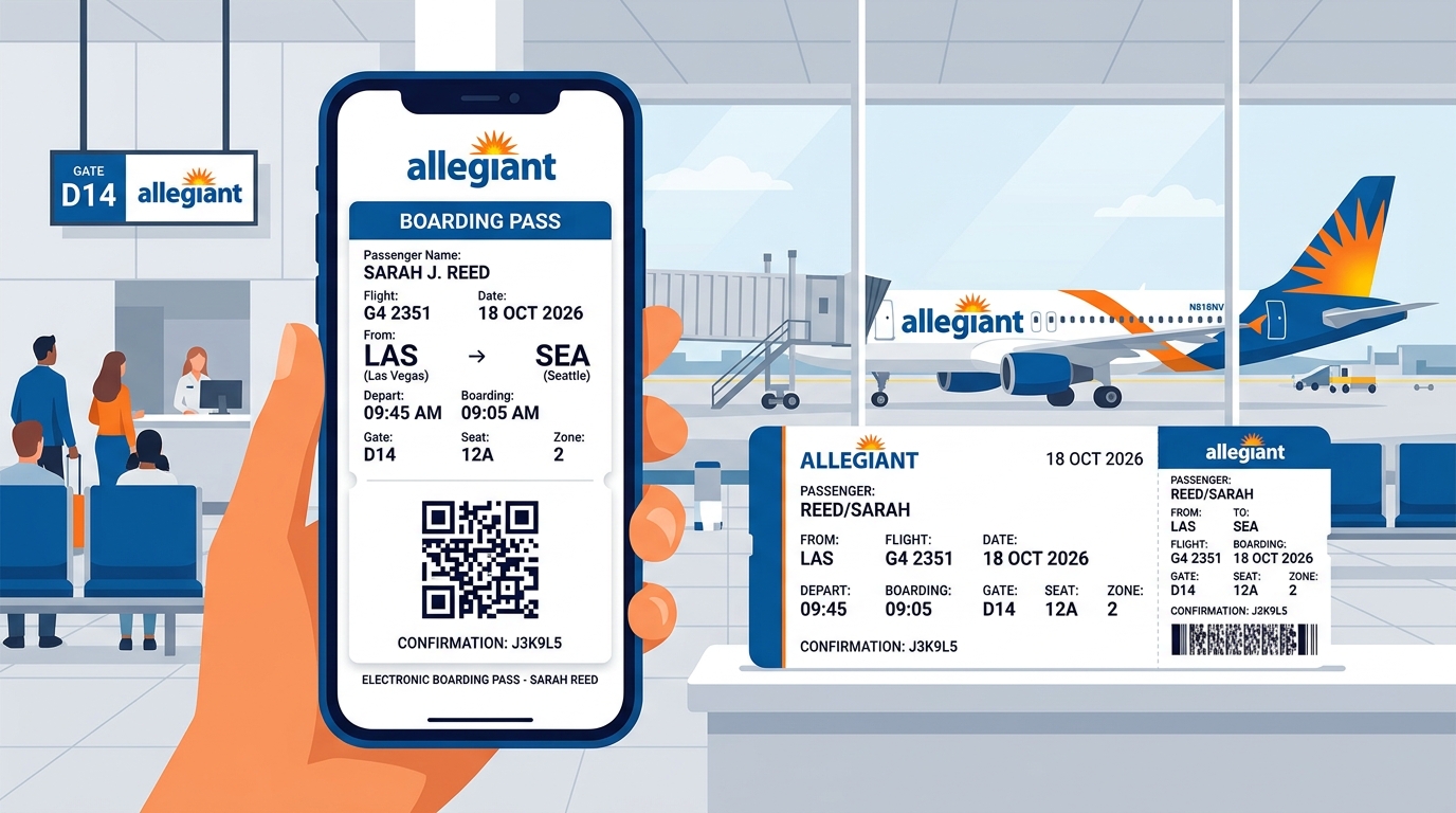 How do I Get an Allegiant Boarding Pass?
